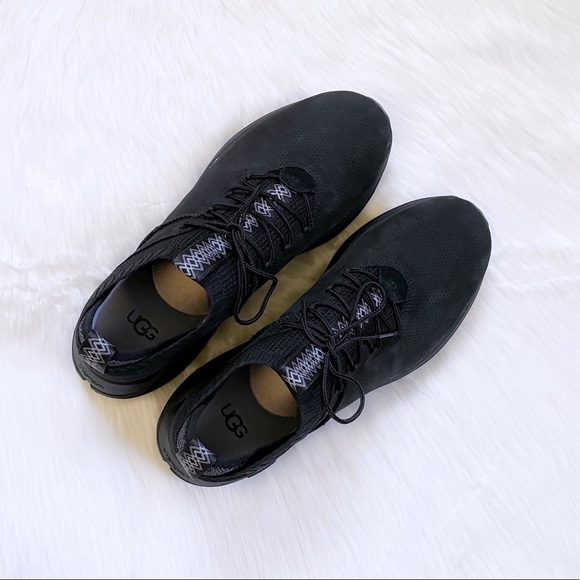 UGG Men’s Miwo Sport High Hyperweave In Black - Picture 2 of 8